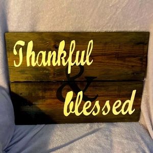 Wooden porch sign